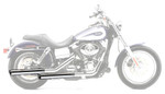 Cobra 3" Chrome Slip-On Mufflers w/Chrome Tips (6030)