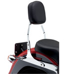 Cobra Square Standard 17" Chrome Sissy Bar Passenger Backrest (602-1150)