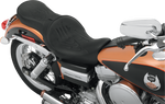 Drag Specialties Low Profile Touring Seat | Flame Stitched (0804-0260)