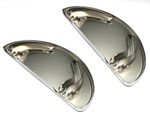 Drag Specialties Half Moon Chrome Rigid Floorboards Harley FLT (1621-0161)