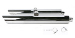 Cobra Touring Chrome Slip-On Mufflers | Scallop Tip (1215)