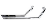 Cobra Streetrod Slash-Down Chrome Exhaust w/Oxygen Sensor Bungs (3918)