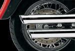 Cobra 3" Chrome Slip-On Mufflers w/Chrome Tips (6004)