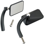 Biltwell Perch Mount Black Ractangular Utility Mirrors (6502-200-102)