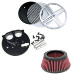 Baron XXX Chrome Big Air Filter Intake Kit (BA-2313-00)