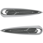 Baron Throttle Body-Cylinder Chrome Liner Side Pinstripe Covers (BA-7624-13)