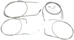 Baron Throttle-Clutch-Brake Cable Kit Stainless 15-17" Bar Height (BA-8076KT-16)