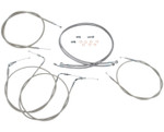 Baron Throttle-Clutch-Brake Stainless Cable Kit 18"-20 Bar Height (BA-8042KT-18)