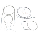 Baron Throttle-Clutch-Brake Cable Kit Stainless 15"-17" Bars (BA-801300KT-16)