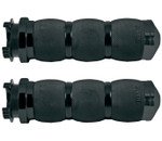 Avon Metric Touring 3-Ring Air Cushion Black Handlebar Grips (MT-AIR-90-ANO)