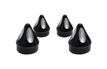 Avon Head Bolt Covers 4-pk Black Anodized Spike (HBC-303-ANO-SPK)