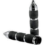 Avon Metric Touring Spike Air Cushion Chrome Handlebar Grips (MT-AIR-90-CH-SP)