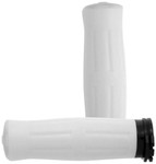 Avon Old School 1" Push-Pull Cable White Rubber Grips (OLD-69-WHITE)