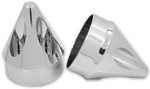 Avon Spike 1" Chrome Front Axle Nut Covers (AXL-SPK-CH)