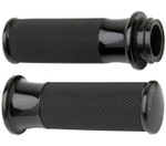 Arlen Ness Smooth Black Throttle-by-Wire Handlebar Grips (07-323)