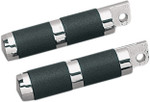 Accutronix Chrome Rubber Footpegs (RP111-RC)