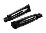Arlen Ness Deep Cut Black Footpegs (06-472)