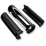 Arlen Ness Deep Cut Black Comfort Grips (07-051)