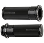 Arlen Ness Slot Track Black Handlebar Grips (07-301)