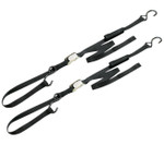 Ancra 1" x 69" Integra Black Tie Downs w/Soft Hooks 2pk (49380-11)