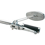 Drag Specialties Mirror Stealth II Chrome/Blue Sapphire (DS-302167)