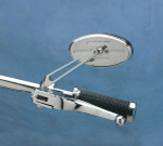 Drag Specialties Mirror Stealth I Chrome/Blue Sapphire (DS-302166)