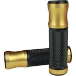 Driven D3 Handlebar Grips | 7/8" Bars | Black/Gold Collars (D3GD)
