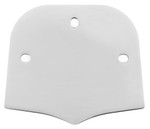 Cobra Chrome Backrest Insert for Short & Mini Square Backrests Plain (02-5060)