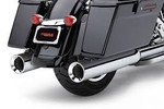 Cobra Power-Flo Slip-On Chrome 4.5" Mufflers (6215)