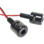 K&S LED Black License Plate Mounting Bolts (25-9160B)