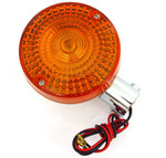 K&S DOT Compliant Chrome Turn Signal w/Amber Lens (25-1105)