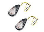 K&S Ultra MINI Teardrop LED Carbon-Look Marker Lights w/Clear Lens (25-8951)