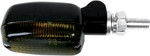 K&S Aluminum Body Marker Lights Oblong Black Satin Finish Smoke (25-8302BK)