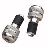 K&S Anti-Vibration Silver Aluminum Bar Ends (15-6002)
