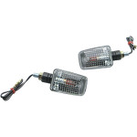 K&S Universal Mini Stalk Black Marker Lights w/Clear Lens (25-8110)