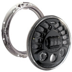 JW Speaker 7" Adaptive 2 LED Black Headlight w/Mounting Ring (0555051)