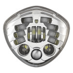 JW Speaker 7" Victory Diamond Adaptive 2 LED Chrome Bezel Headlight (0555161)