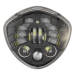 JW Speaker 7" Victory Diamond Adaptive 2 LED Black Headlight (0555151)
