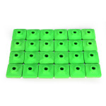 Fast-Trac Air Lite XL Square Backer Plates Green 5/16"-96pk (702G-96)