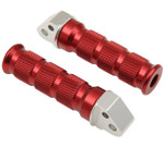 Emgo Red Anodized Aluminum Rear Footpegs (50-11322)