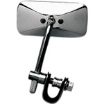 Emgo Universal Clamp-On Rectangular Mirror Die Cast Chrome (20-34822)