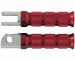Emgo Red Anodized Aluminum Front Footpegs (50-11232)