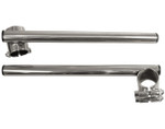 Emgo 7/8" Chrome Steel Handlebar Clip-Ons for 41mm Fork Tube (23-93139)