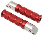 Emgo Red Anodized Aluminum Rear Footpegs (50-11262)