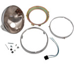 Emgo 7'' Side Mount Chrome Headlight Shell (66-65040)