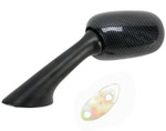 Emgo Carbon-Look Left Side Motorcycle Mirror (20-87072)