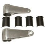 Emgo Cast Aluminum Headlight Mounting Bracket Polished Aluminum (66-35830)