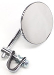 Emgo Universal Clamp-On 4" Round Chrome Mirror (3/4", 7/8", 1" Bars) (20-06804)
