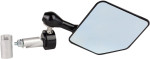 Driven Halo Stainless Black Right-Side Bar End Mirror (DHBMR-BK)