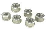 Driven Silver Sprocket Nuts 10mm x 1.25 (Set of 6) (DSNSL)